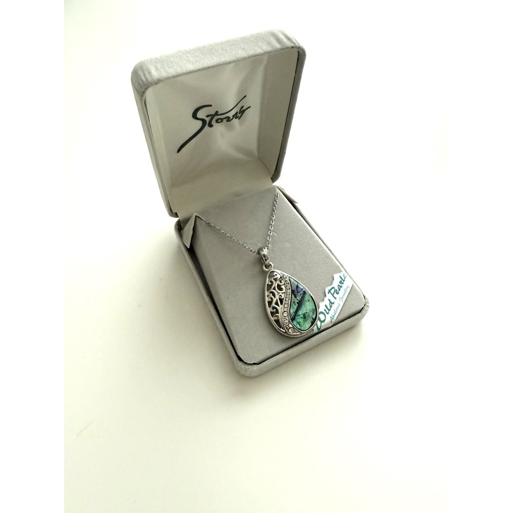 Wild Pearl Abalone Jewelry Necklace Silver‎ Turquoise Jewel Costume Southwestern